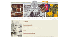 Desktop Screenshot of loten-historielag.org